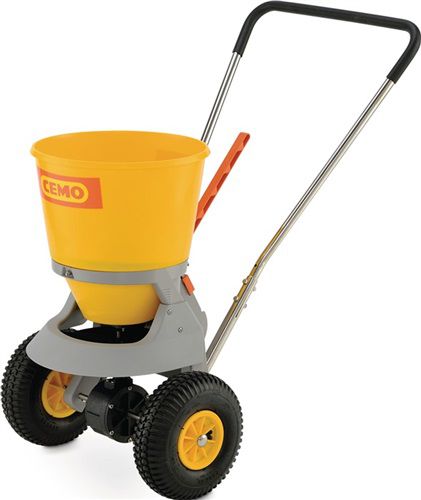 CEMO Streugutwagen (20 l Kunststoff gelb / Bereifung Luft) - 10642