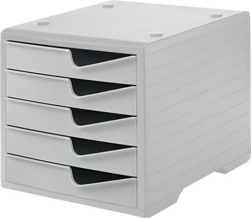 GRAF Ablagebox (5 Schubladen grau/grau / Polystyrol H255xB270xT340 mm) - 275-8430.881