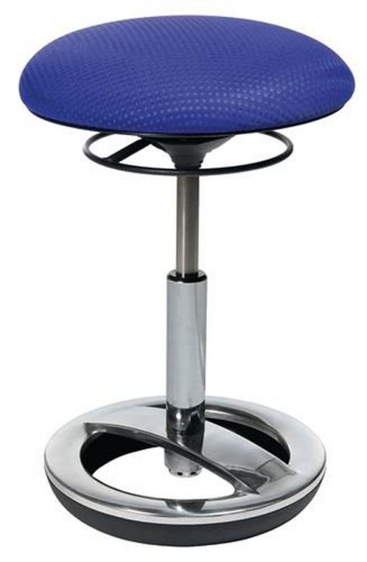 Topstar Hocker (mit Standfußring / Polster blau) - SU49 BR6