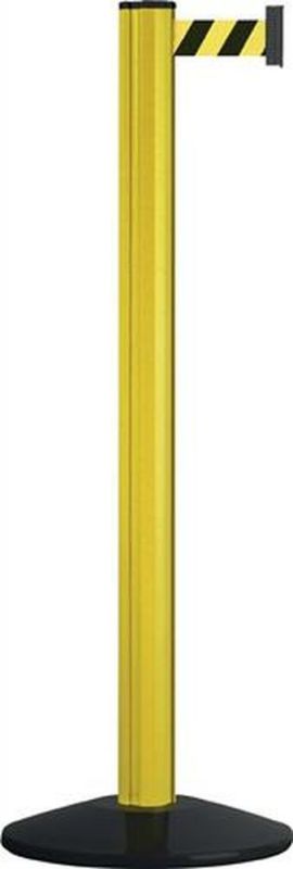 ALFRA Gurtpfosten (einfach D70xH1000mm / Pfosten rot Gurtfarbe rot/weiß) - 14-ACV-311