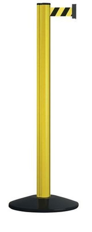 ALFRA Gurtpfosten (einfach D83xH1000mm / Pfosten gelb Gurtfarbe gelb/schwarz) - 24-ADW-311