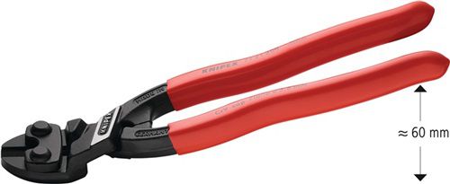 NW-KNIPEX Kompaktbolzenschneider (Länge 200 mm Kunststoffüberzug / 20 ° 3,6 mm ohne Aussparung) - 71 21 200