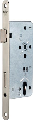 BKS Haustür-Einsteckschloss (PZW 22/65/92/10 mm DIN rechts / silber abgerundet) - B-00240-15-R-1