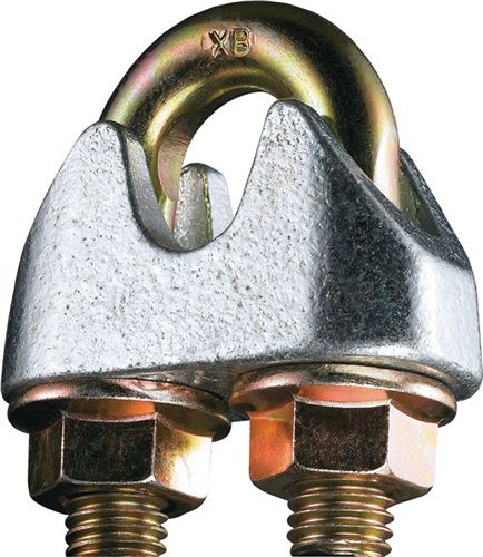 Kleinsorge Sicherheitsdrahtseilklemme (Gewinde M8 / Nenngröße 8,0 mm / Inhalt: 50 Stück) - 22000800