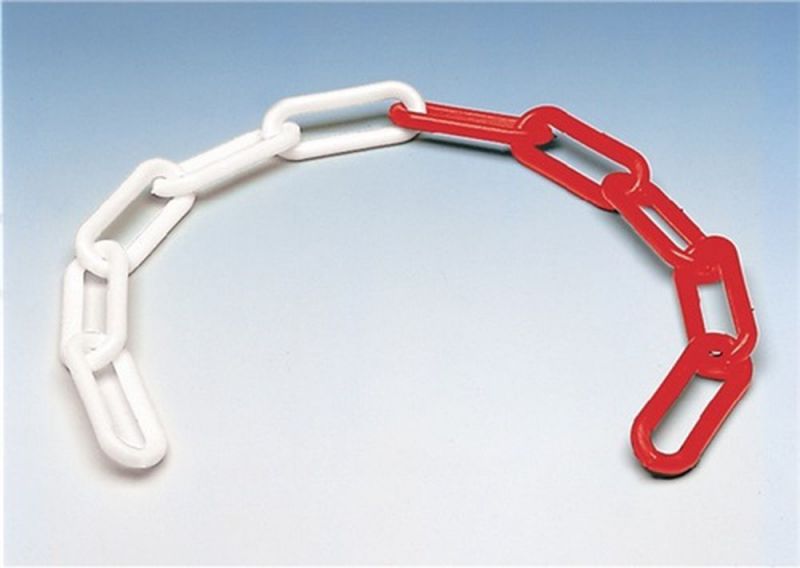 ALFRA Absperrkette (Kunststoff rot/weiß 6 mm / Länge 30 m) - 433030060