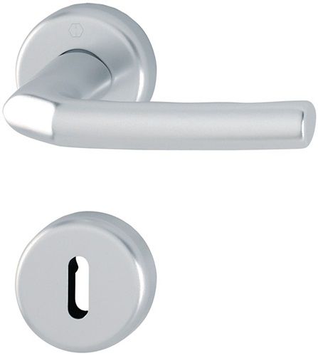 NW-HOPPE Rosettengarnitur (Aluminium F1 / rund OB) - 3067286