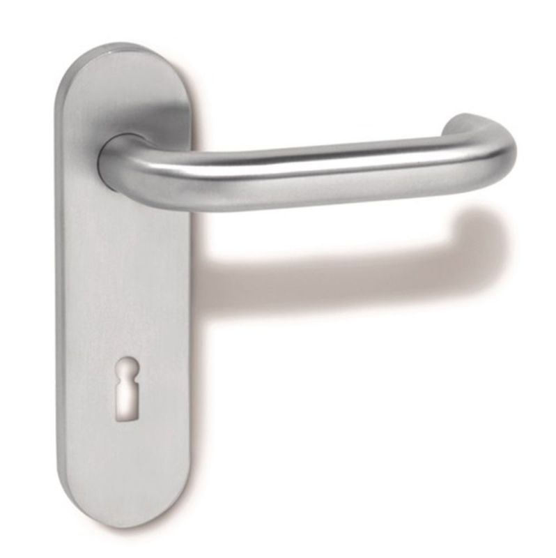 HEWI Kurzschildgarnitur 111XAH01.110 (Edelstahl / PZ) - 111XAH01.110