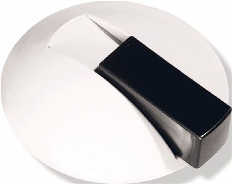 HEWI Bodentürpuffer (Ø 85 mm Höhe 22,5 mm / Kunststoff 90 tiefschwarz) - 625 90