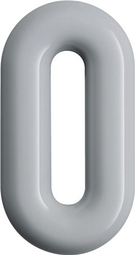 HEWI Hausnummer (Spezial-Polyamid 90 tiefschwarz / 165 mm Ø 33 mm) - 702.165.0 90