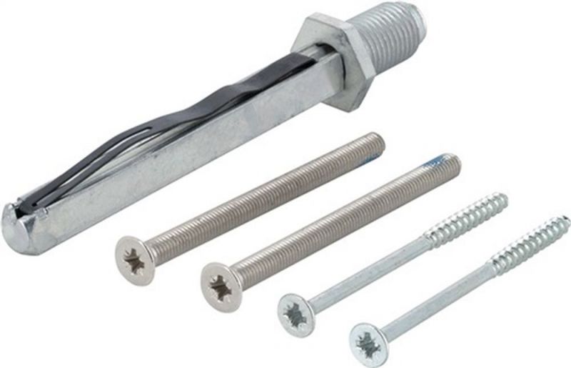 NW-HOPPE Befestigungs-Set (50-55 mm M5 x 65 + 4,0 x 60 / Vierkant 8 x 80 mm) - 11509247