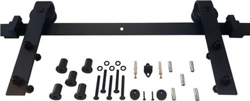 Intersteel Schiebesystem (100 kg 2000 mm schwarz / Holztüren 38-40 mm Komplettset) - 0023.450101