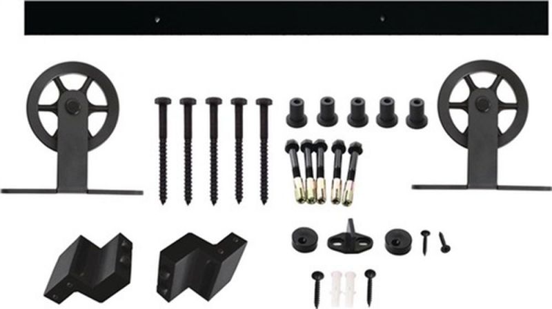 MATADOR Schiebesystem (100 kg 2000 mm schwarz / Holztüren 38-40 mm Komplettset) - 0023.450120
