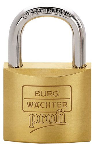 NW-Burg Wächter Zylindervorhangschloss (Schlosskörperbreite 40 mm / Messing gleichschließend Z5) - 116 40 Z5 GL