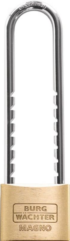NW-Burg Wächter Zylindervorhangschloss (Schlosskörperbreite 50 mm / Messing verschiedenschließend) - Magno 400 E HB 50 Flex SB