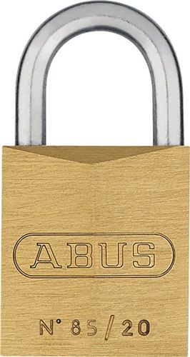 NW-ABUS Zylindervorhangschloss (Schlosskörperbreite 21 mm / Messing verschiedenschließend) - 80619