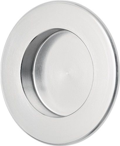 Hermeta Muschelgriff Aluminium silberfarbig eloxiert rund - 4554-01E