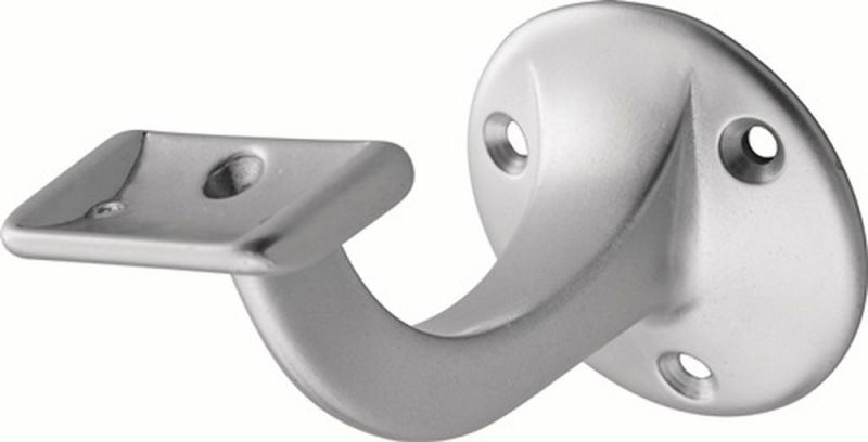 Hermeta Handlaufträger (Aluminium silberfarbig eloxiert / Durchmesser Wandplatte 56 mm) - 3507-01E