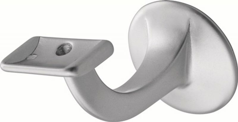 Hermeta Handlaufträger (Aluminium silberfarbig eloxiert / Durchmesser Wandplatte 56 mm) - 3508-01E