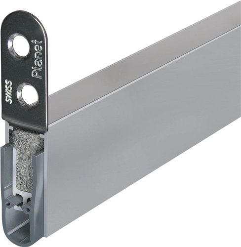 ASSA ABLOY Türdichtung (1-seitig Länge 1085 mm / Aluminium silberfarben eloxiert) - 77109