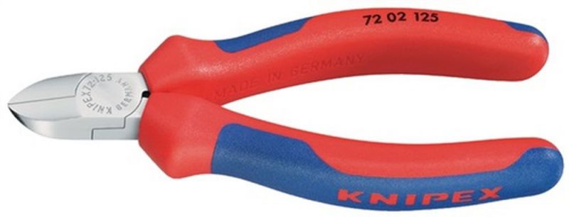 NW-KNIPEX Seitenschneider für Kunststoffe (Gesamtlänge 125 mm / gerade) - 72 02 125