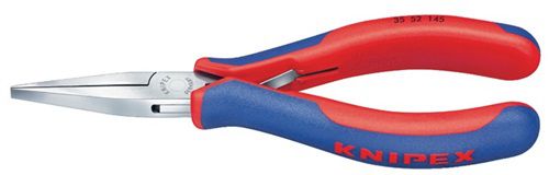 NW-KNIPEX Elektronikgreifzange (Gesamtlänge 145 mm / flachbreite Backen Form 5) - 35 52 145