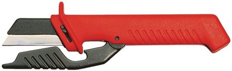 NW-KNIPEX Kabelmesser (Länge 185 mm Klingenlänge 50 mm / mit Schutzkappe VDE) - 98 56