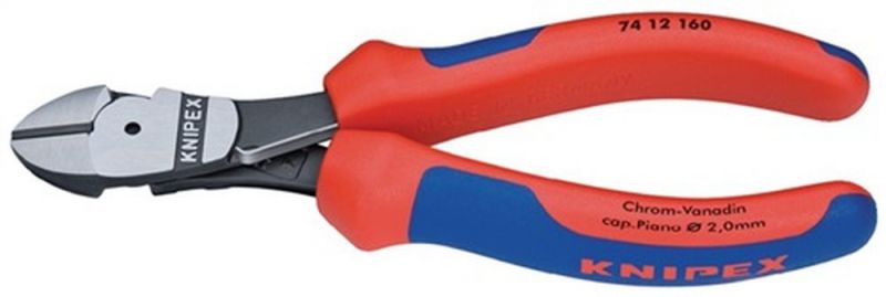 NW-KNIPEX Kraftseitenschneider (Länge 180 mm / poliert Form 1) - 74 12 180