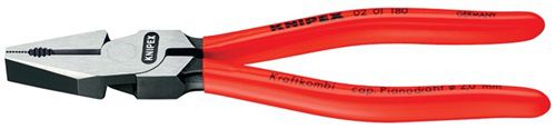 NW-KNIPEX Kraftkombizange (Länge 200 mm / poliert Kunststoffüberzug) - 02 01 200