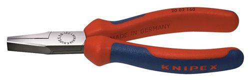 NW-KNIPEX Flachzange (Gesamtlänge 160 mm / Kopf poliert schwarz atramentiert) - 20 02 160