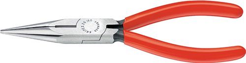 NW-KNIPEX Flachrundzange (Länge 140 mm flach/rund gerade / poliert Kunststoffüberzug) - 25 01 140