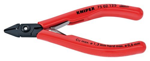 NW-KNIPEX Elektronikseitenschneider (Länge 125 mm Form 1 / Facette ja) - 75 12 125