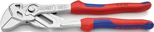 NW-KNIPEX Clé à pinces (longueur 180 mm envergure 40 mm / chromé gaines multi-composants) - 86 05 180