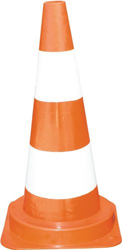 Schake Leitkegel (Höhe 500 mm / tagesleuchtend, 2 Streifen) - 3L500L