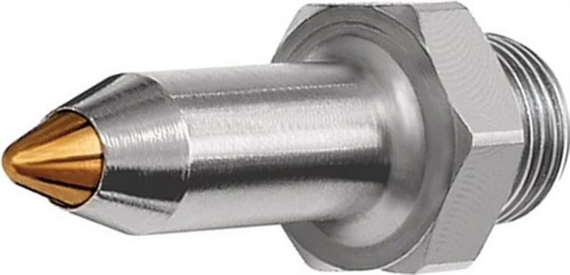 Riegler Sicherheitsdüse (Außengewinde / Messing vernickelt Länge 45 mm) - 114456