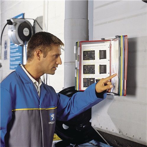 Tarifold Wandhalterset (1 x 10 Sichttafeln / farbig sortiert) - 414109