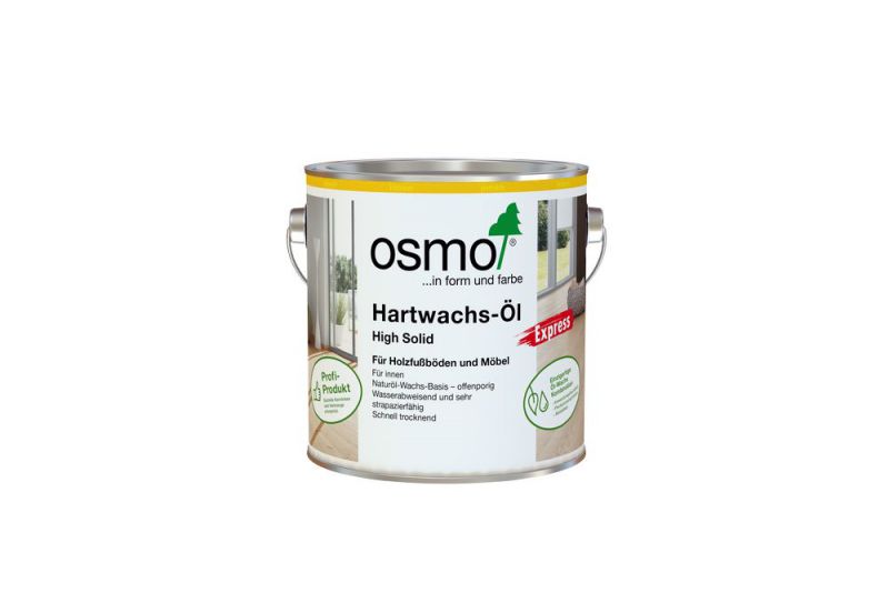 Osmo Hartwachs-Öl Express Farblos Seidenmatt 2,50 l - 10300134