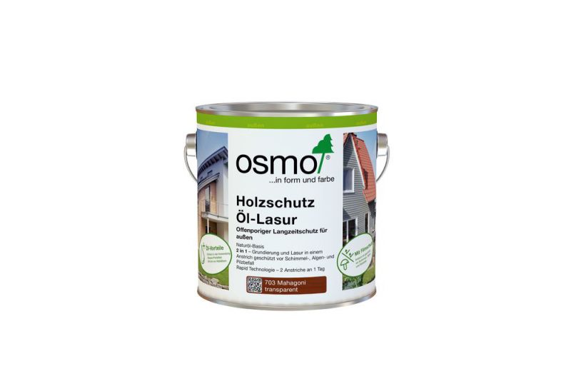 Osmo Holzschutz Öl-Lasur Mahagoni 0,75 l - 12100004