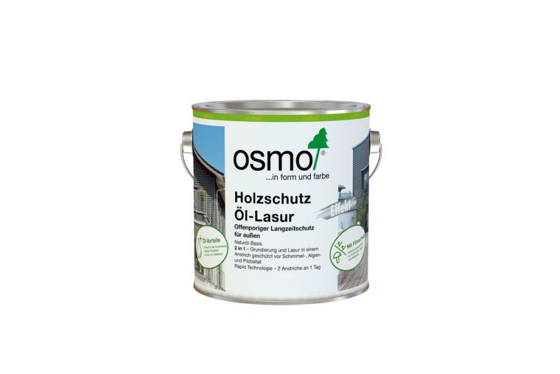 Osmo Holzschutz Öl-Lasur Effekt Achatsilber 2,50 l - 12100231