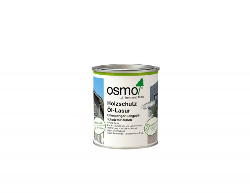 Osmo Holzschutz Öl-Lasur Effekt Graphitsilber 0,75 l - 12100242