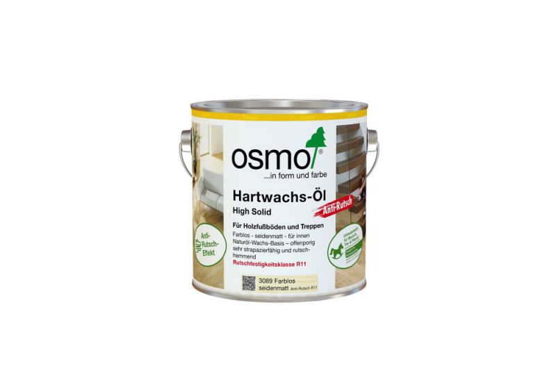 Osmo Hartwachs-Öl Anti-Rutsch Extra Farblos Seidenmatt 2,50 l - 10400096