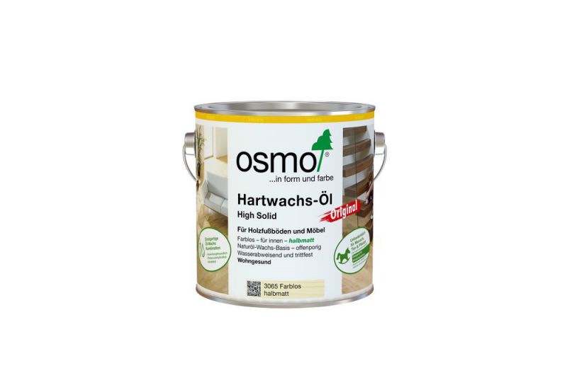 Osmo Hartwachs-Öl Original Farblos Halbmatt 0,375 l - 11100118