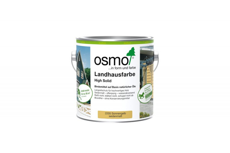 Osmo Landhausfarbe Sonnengelb 2,50 l - 11400058