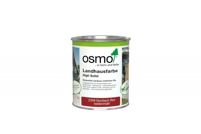 Osmo Landhausfarbe Nordisch Rot 0,75 l - 11400030