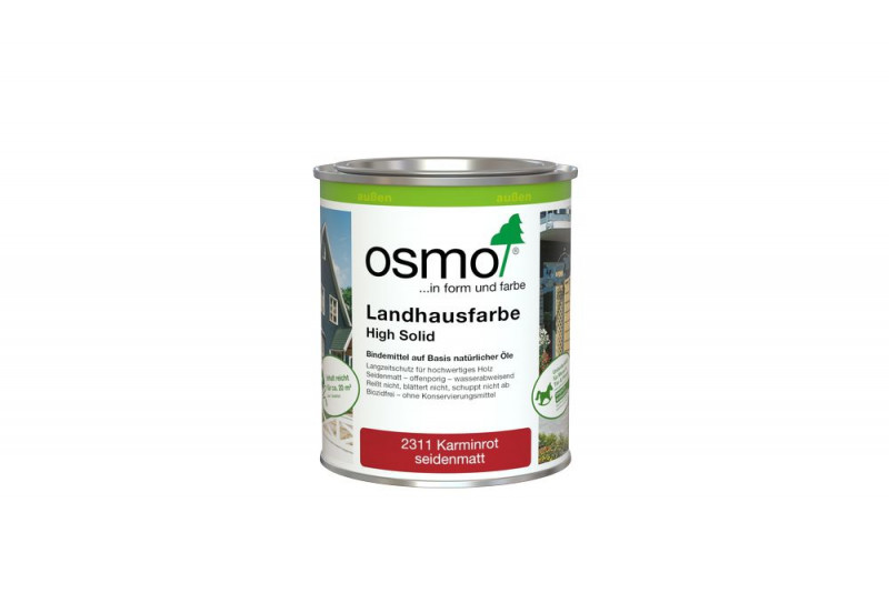 Osmo Landhausfarbe Karminrot 0,75 l - 11400126