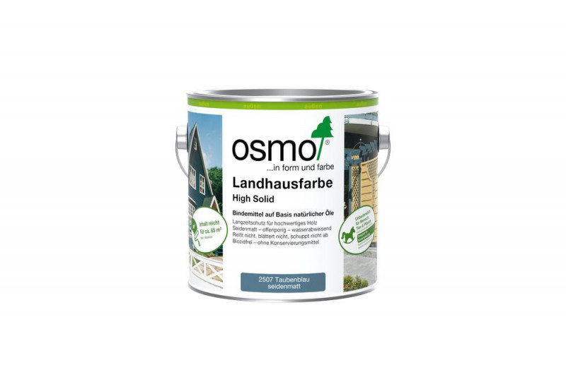 Osmo Landhausfarbe Taubenblau 2,50 l - 11400111