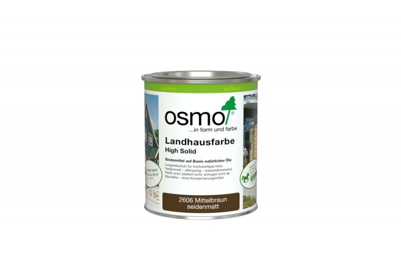 Osmo Landhausfarbe Mittelbraun 0,75 l - 11400011