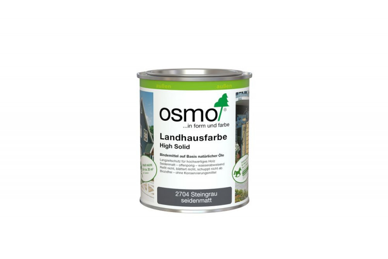 Osmo Landhausfarbe Steingrau 0,75 l - 11400015