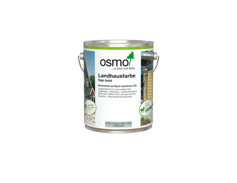 Osmo Landhausfarbe Lichtgrau 5,00 l - 11400390