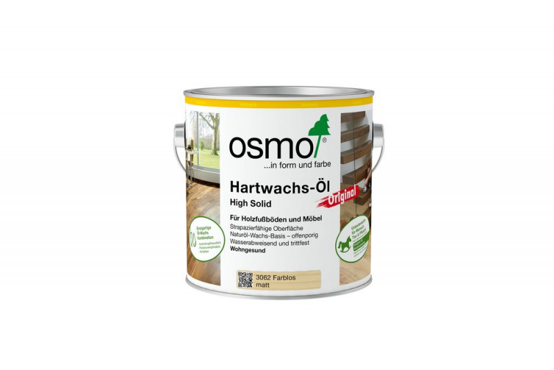 Osmo Hartwachs-Öl Original Farblos Matt 2,50 l - 10300050