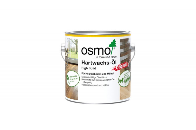 Osmo Hartwachs-Öl Original Farblos Halbmatt 2,50 l - 11100120
